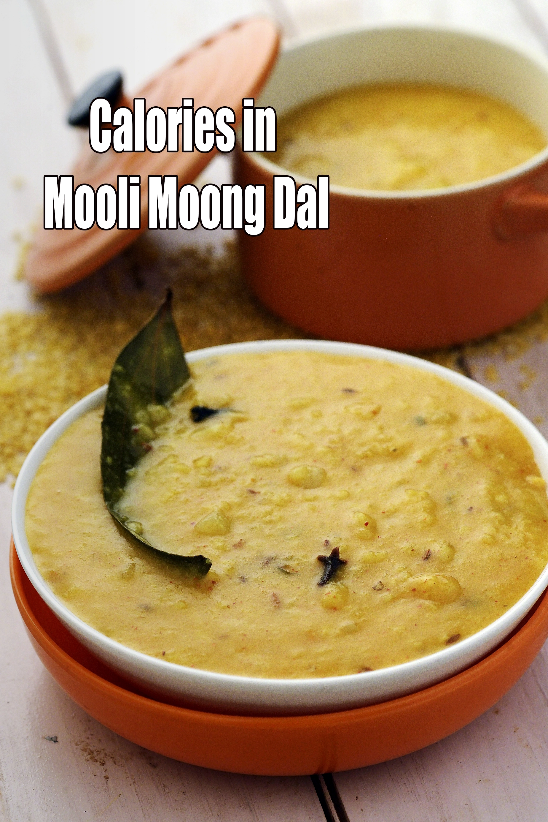 Calories in Mooli Moong Dal, Low Salt Recipe