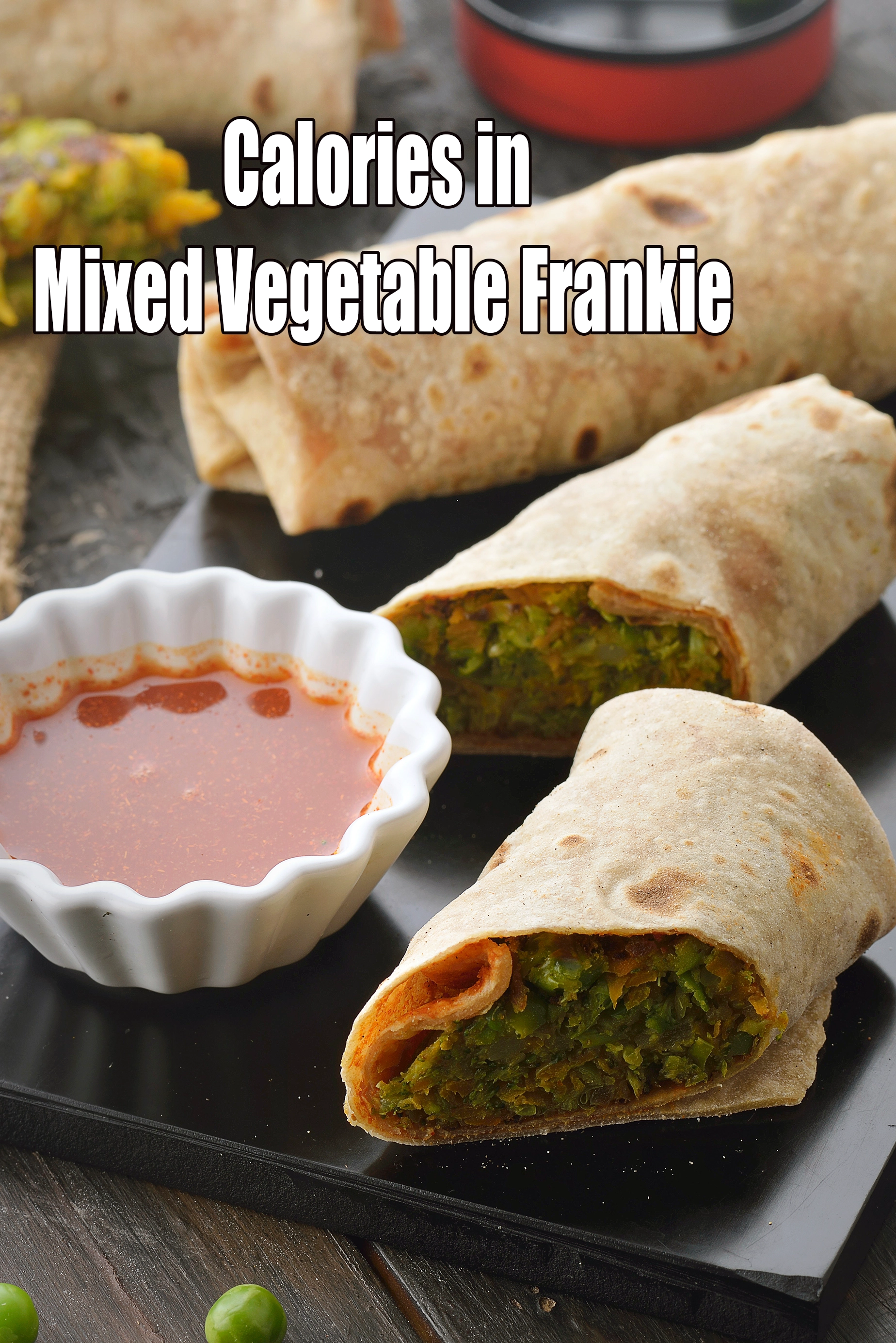 Mixed Vegetable Frankie, Low Salt Recipe