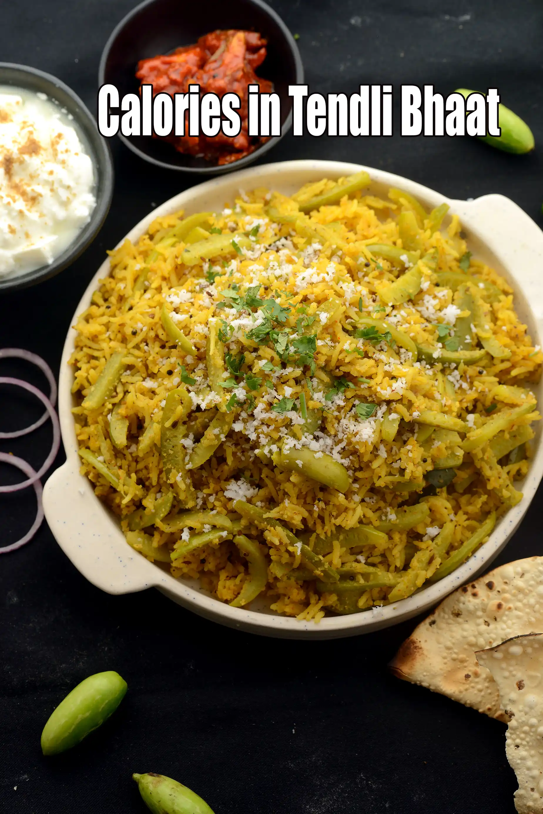 Tendli Bhaat, Maharashtrian Tendli Bhaat, Ivy Gourd Rice