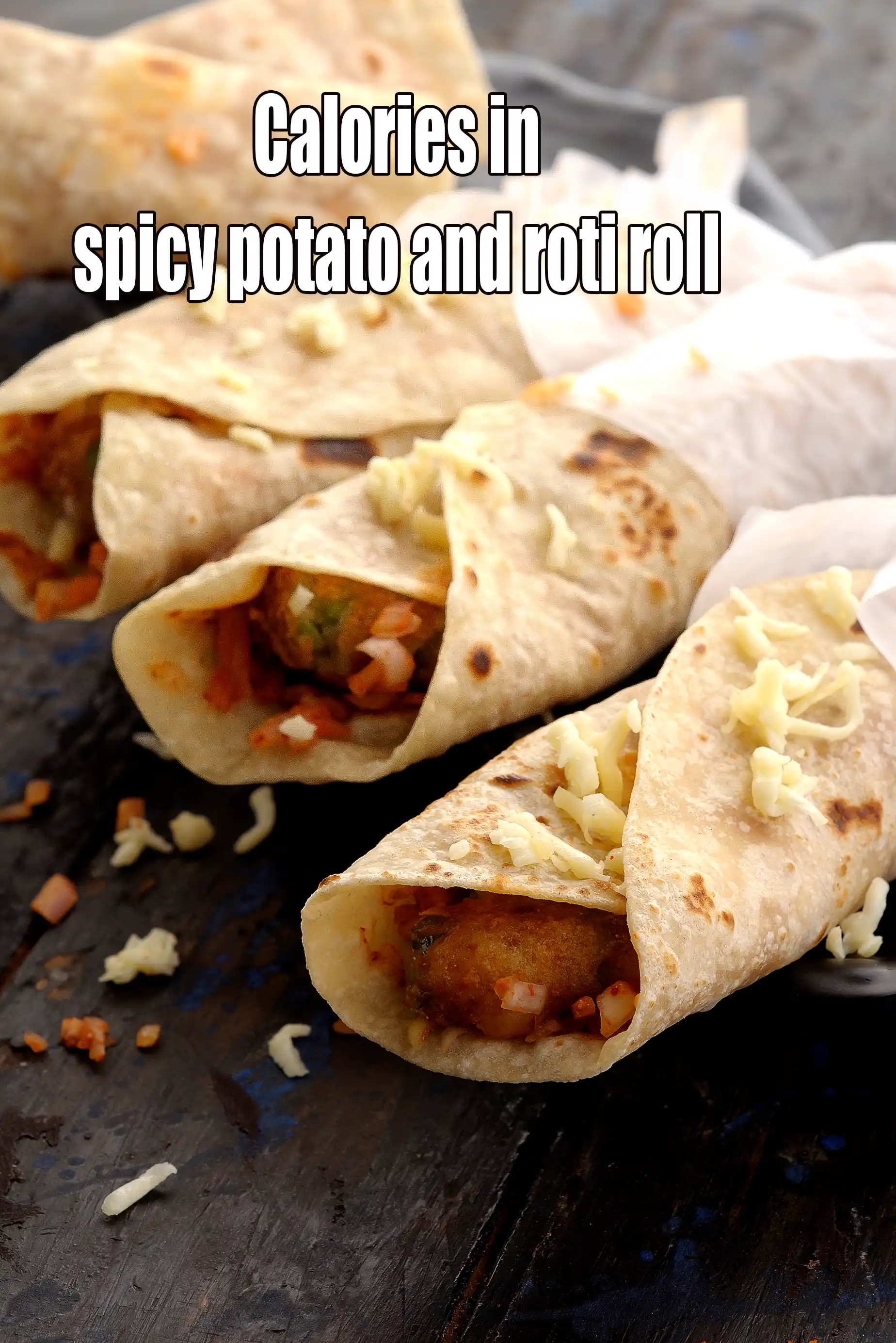 Calories in Spicy Potato and Roti Roll