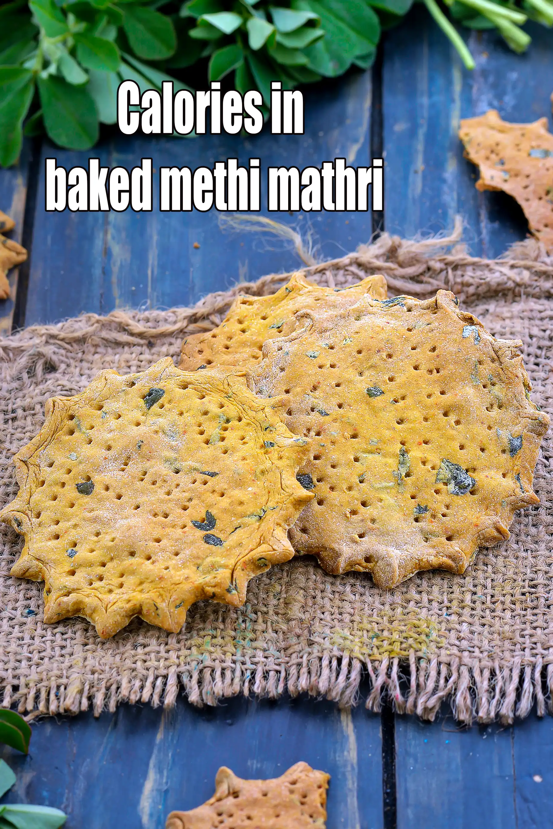 Baked Methi Mathri, Healthy Jar Snack