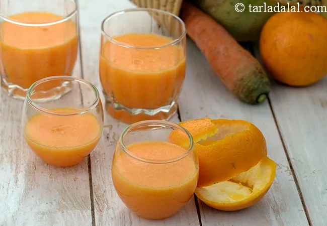 carrot melon orange juice recipe | detox cantaloupe carrot orange juice | immunity boosting cantaloupe carrot juice | kharbuja gajar santre ka juice |