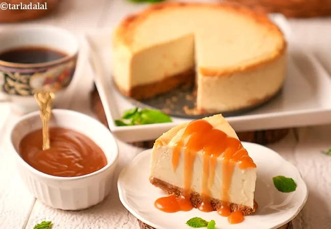 eggless baked yoghurt cheesecake recipe | Indian style no cream cheese baked cheese cake | yoghurt cheesecake |