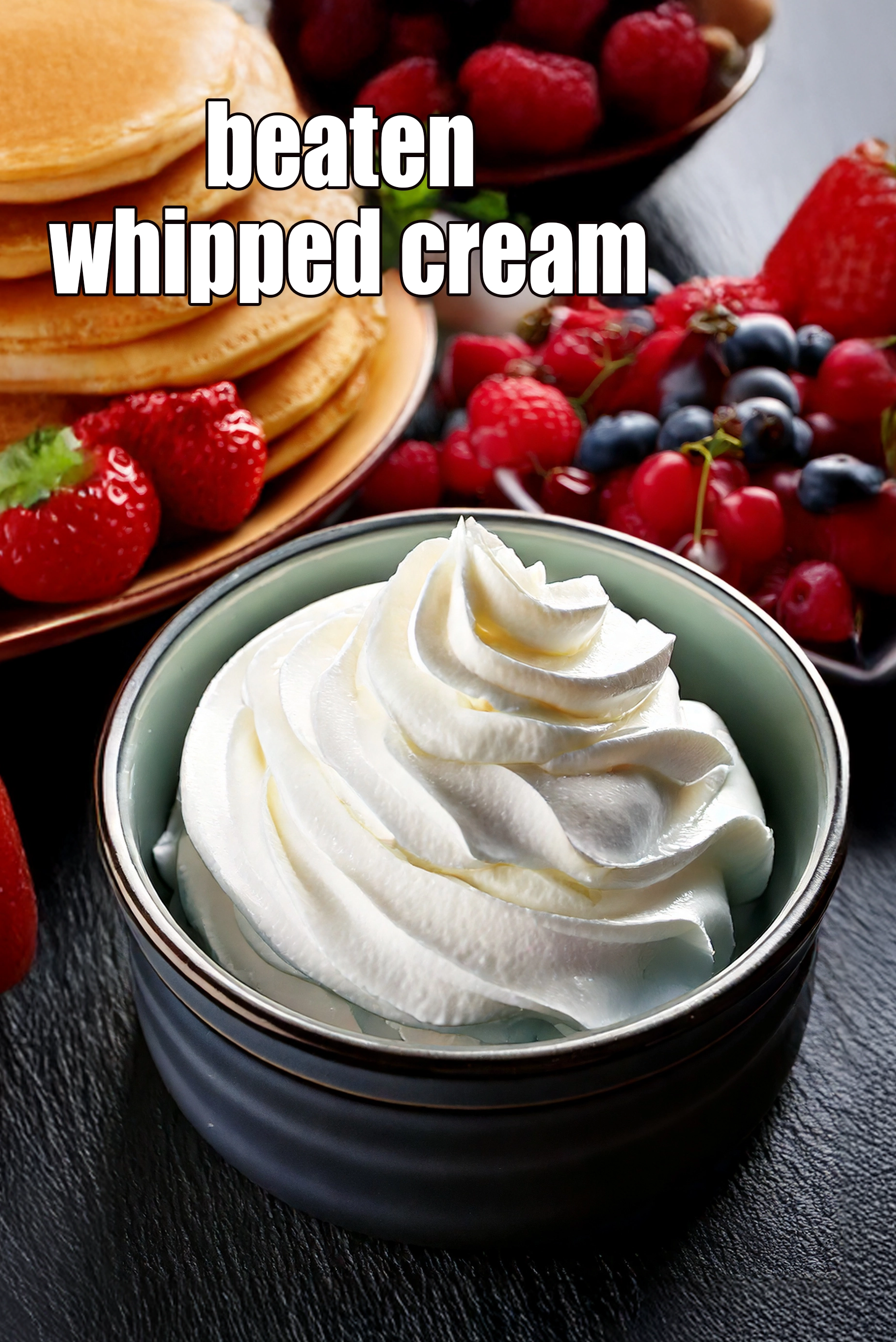 beaten whipped cream
