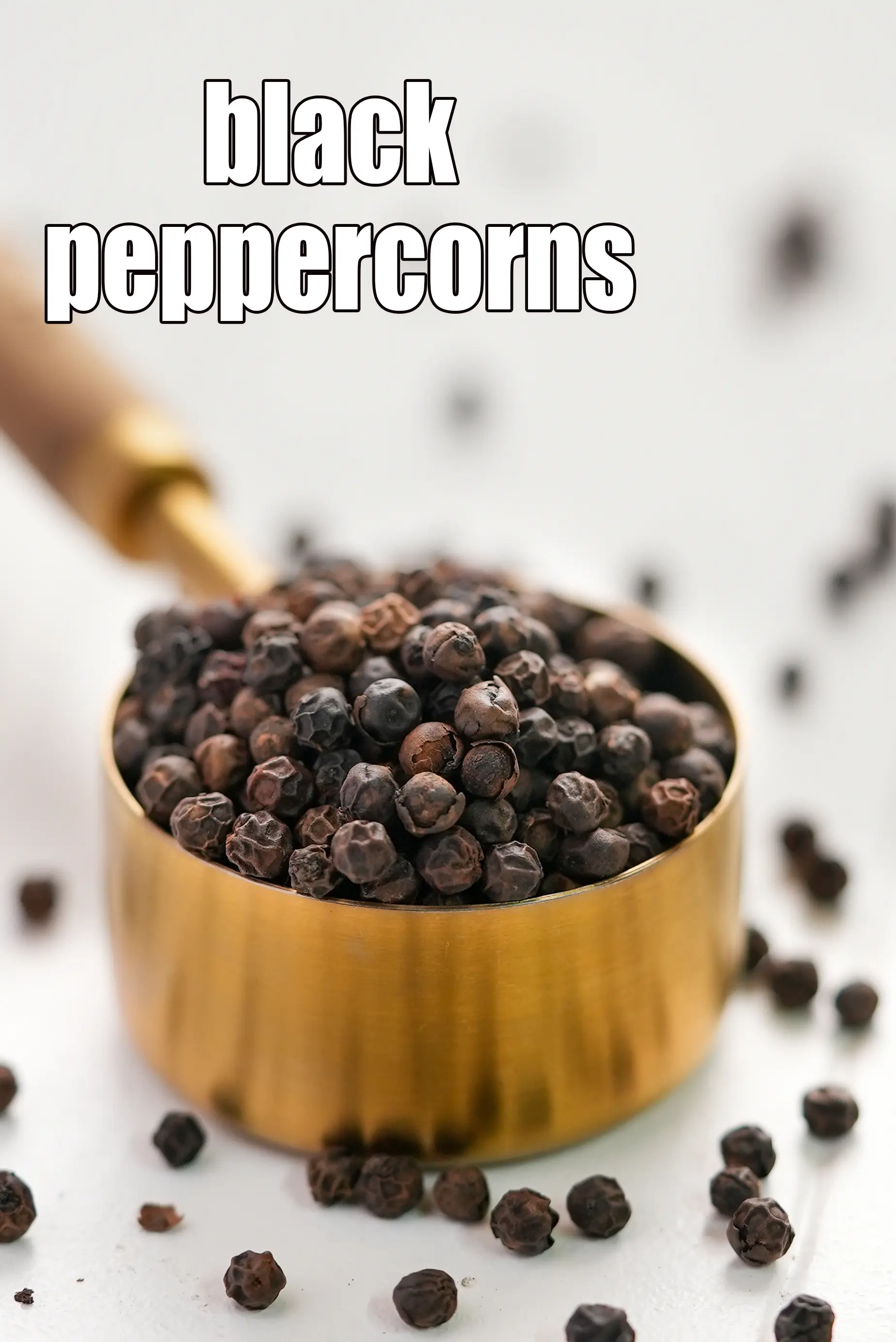 black peppercorns