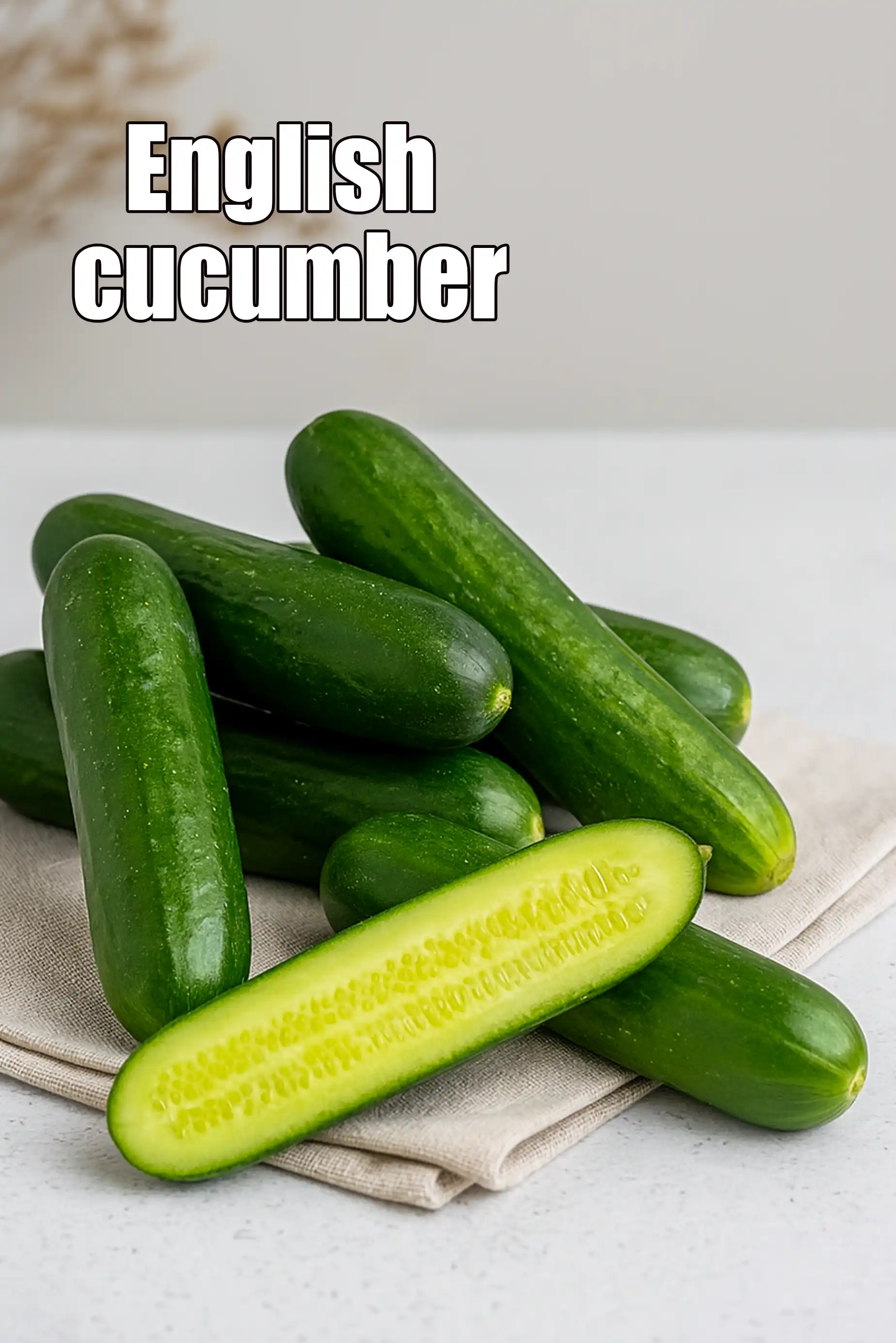 What is English cucumber? glossary, uses, recipes, benefits