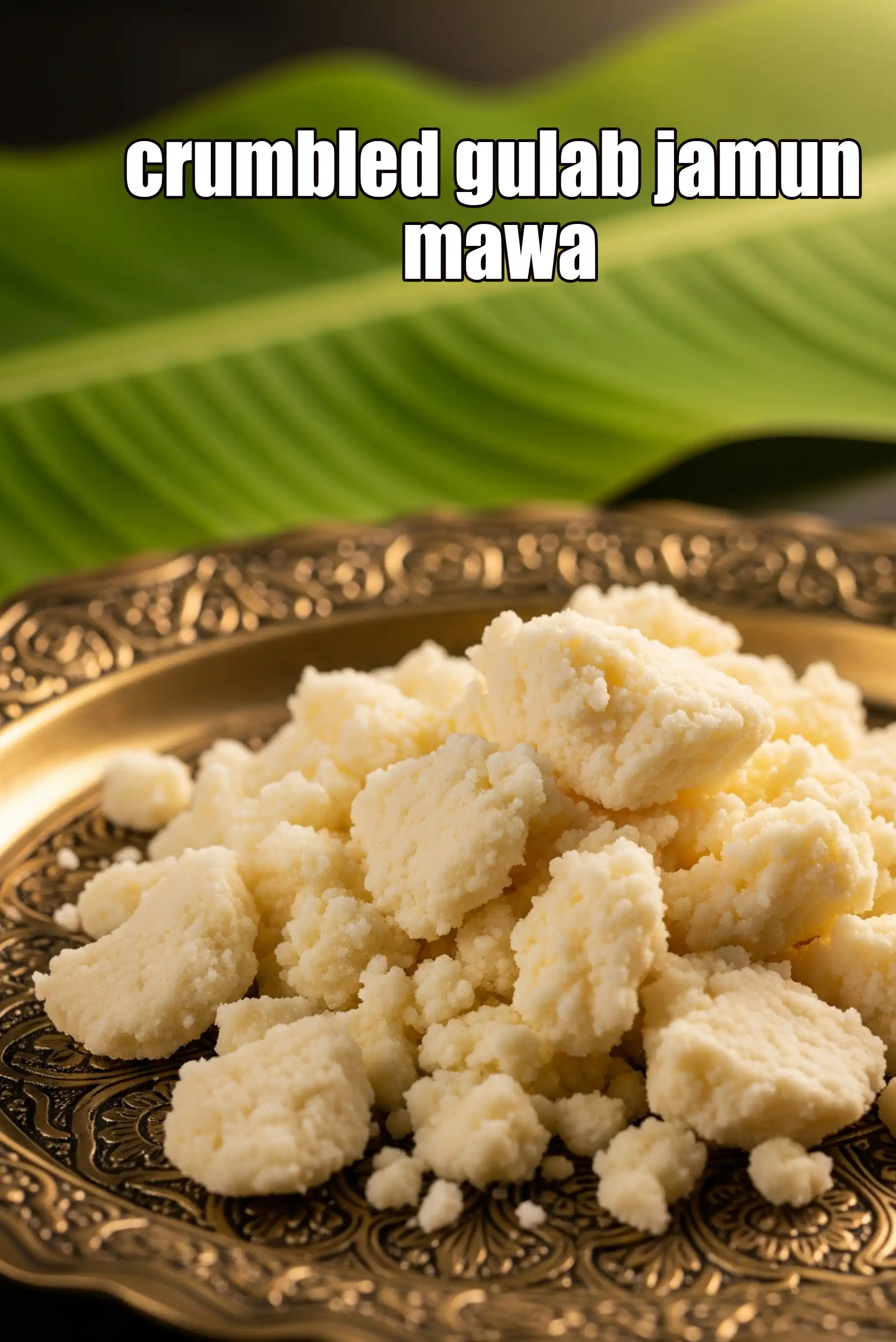 crumbled gulab jamun mawa