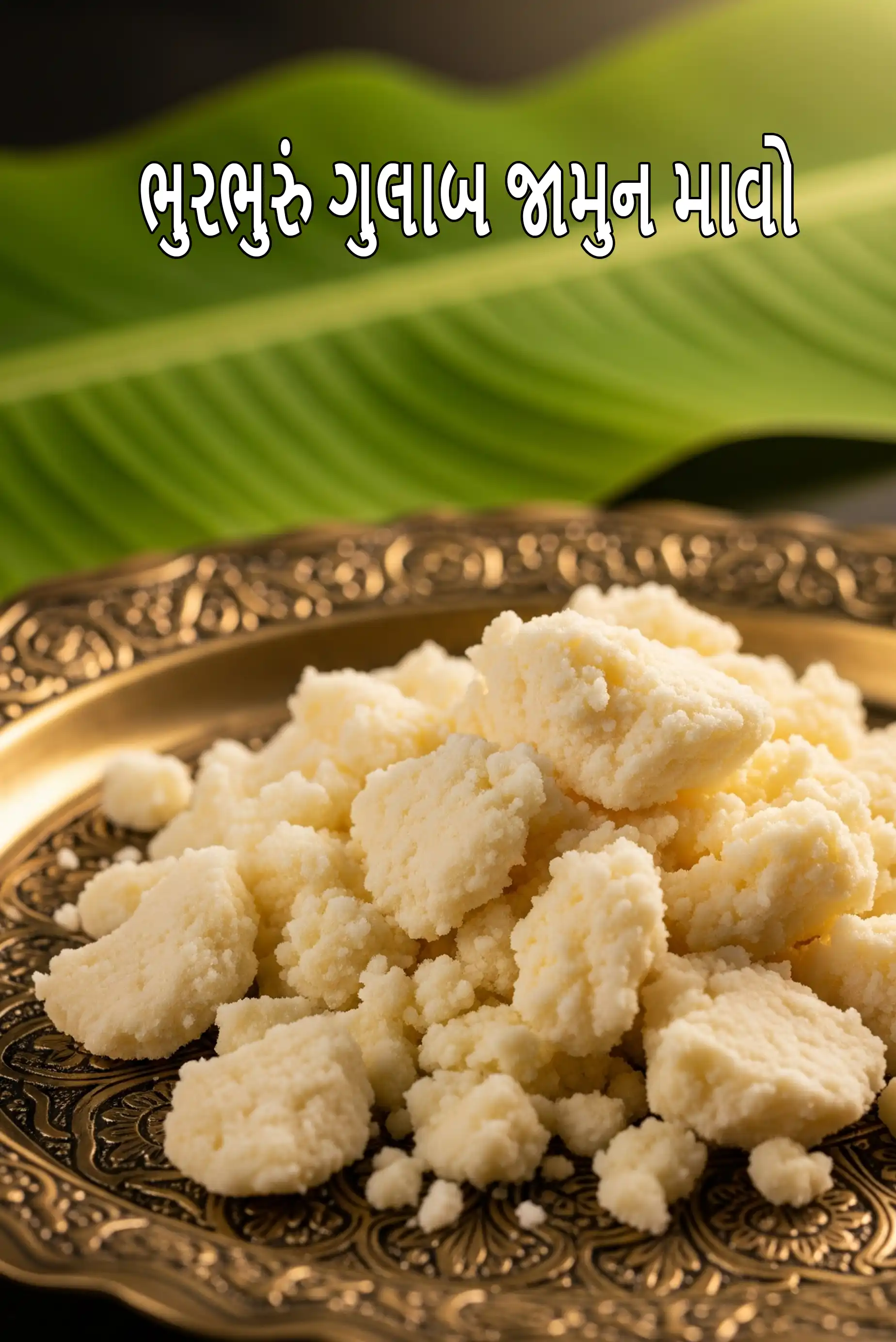 crumbled gulab jamun mawa