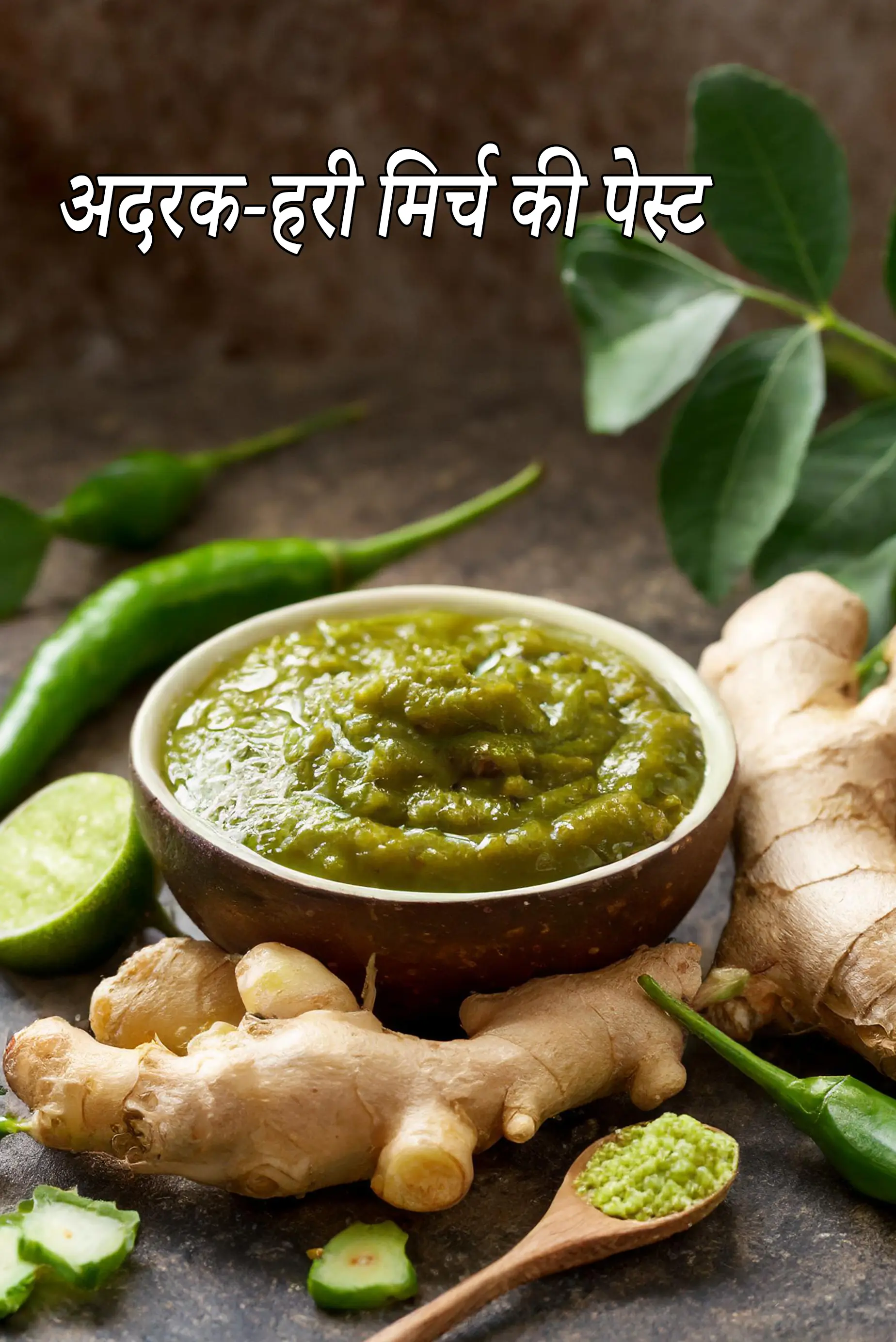 ginger-green chilli paste
