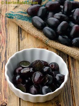 black grape halves