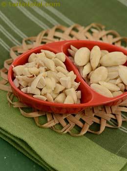 blanched and chopped almonds
