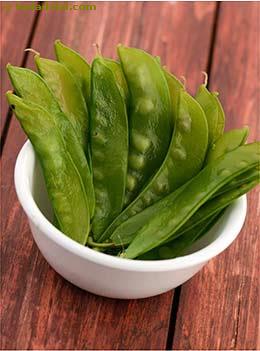 blanched snow peas