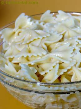 cooked farfalle