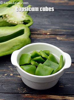 capsicum cubes