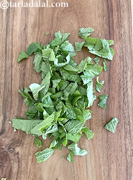 chopped mint