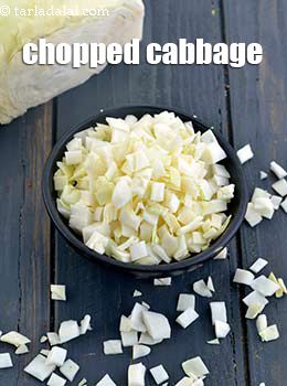 chopped cabbage