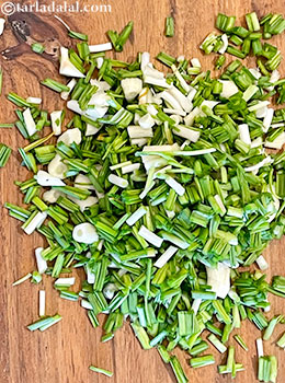 chopped green garlic