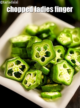 chopped ladies finger