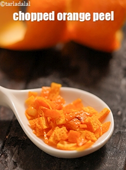 chopped orange peel