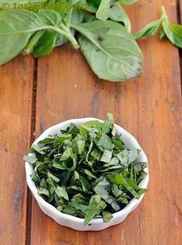 chopped basil