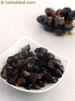 chopped black grapes