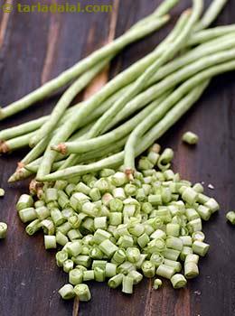 chopped long beans