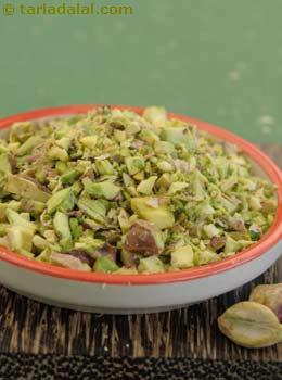 blanched and chopped pistachios