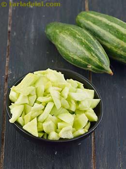 chopped pointed gourd