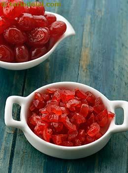 chopped glace cherries
