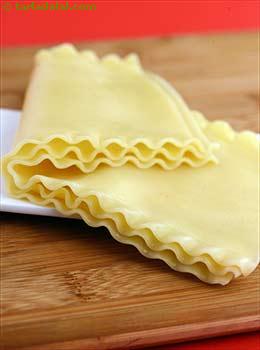 cooked lasagne sheets