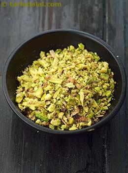 crushed pistachios