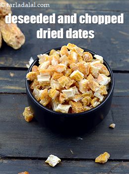 deseeded and chopped dried dates