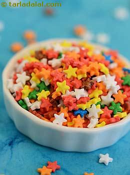 edible coloured stars