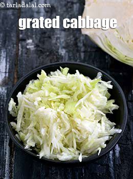 grated cabbage