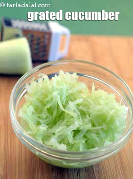 grated cucumber