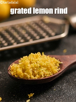 grated lemon rind