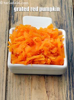 grated red pumpkin
