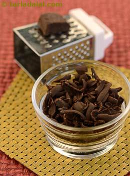 grated dark chocolate