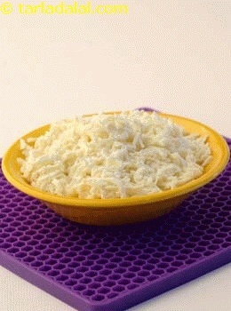 grated low fat paneer