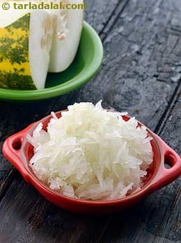 grated yellow cucumber