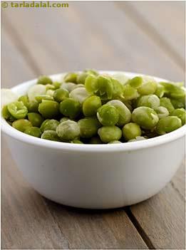 soaked and cooked hara vatana