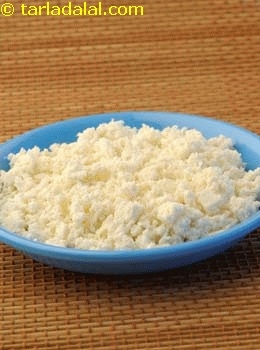 crumbled low fat paneer