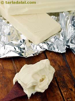 melted white chocolate