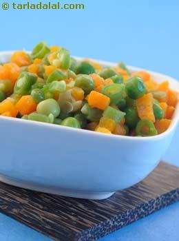 boiled  mixed vegetables