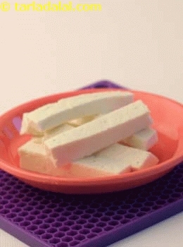 low fat paneer strips