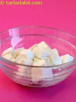low fat paneer cubes