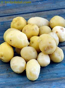 parboiled and peeled baby potatoes