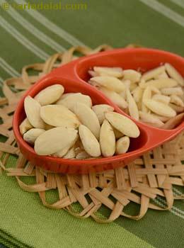 peeled almonds