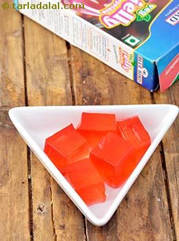 raspberry jelly cubes