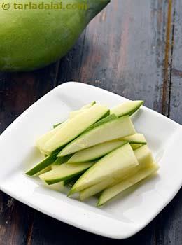 raw mango strips